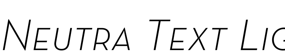 Neutra Text Light SC Italic Font Download Free